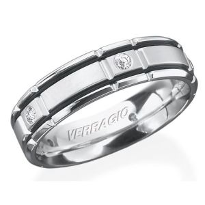 Verragio Platinum In-Gauge Diamond Wedding Band RUD-6964