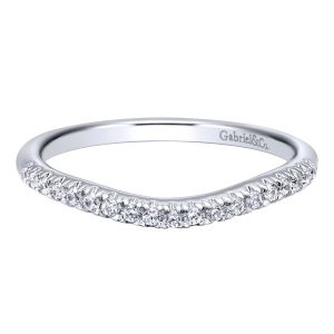 Gabriel 14 Karat Contemporary Wedding Band WB10462W44JJ