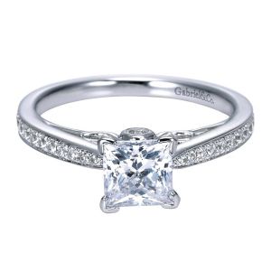 Gabriel 14 Karat Contemporary Engagement Ring ER8000W44JJ