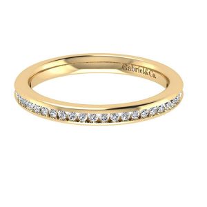 Gabriel 14 Karat Contemporary Wedding Band WB7449Y44JJ