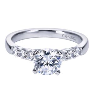 Gabriel 14 Karat Contemporary Engagement Ring ER7850W44JJ