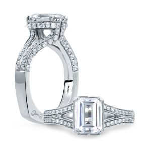 A.JAFFE Platinum Signature Engagement Ring MES681