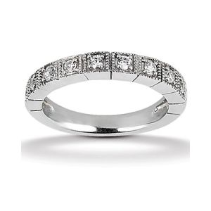 Diamond Antique Band 14 Karat Taryn Collection TQD B-708