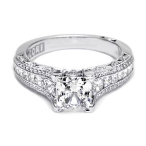 Tacori Crescent Platinum Engagement Ring HT2513PR612X