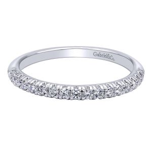 Gabriel 14 Karat Contemporary Wedding Band WB10483W44JJ