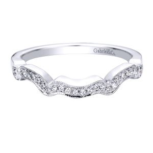 Gabriel 14 Karat Contemporary Wedding Band WB9496W44JJ