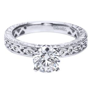 Gabriel 14 Karat Victorian Engagement Ring ER4127W44JJ