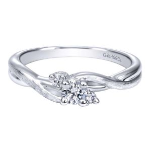 Gabriel 14 Karat Contemporary Engagement Ring ER910077W44JJ