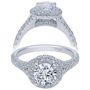 Taryn 14k White Gold Round Halo Engagement Ring TE10289W44JJ 