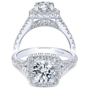 Taryn 14k White Gold Round Halo Engagement Ring TE10290W44JJ 
