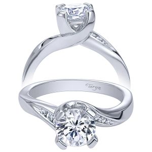 Taryn 14k White Gold Bypass Engagement Ring TE10307W44JJ