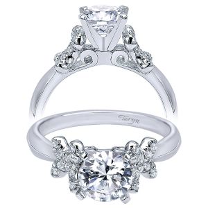 Taryn 14k White Gold Round Straight Engagement Ring TE10494W44JJ 