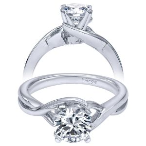 Taryn 14k White Gold Round Twisted Engagement Ring TE10500W4JJJ