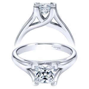 Taryn 14k White Gold Princess Cut Split Shank Engagement Ring TE10761W4JJJ 