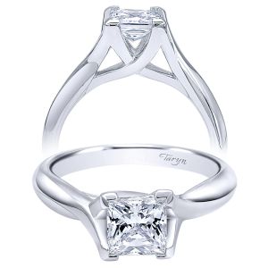 Taryn 14k White Gold Round Straight Engagement Ring TE10762W4JJJ 