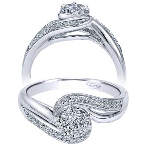 Taryn 14k White Gold Bypass Engagement Ring TE10948W44JJ 