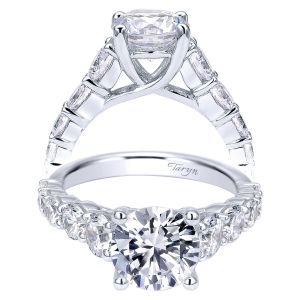 Taryn 14k White Gold Round Straight Engagement Ring TE11759R10W44JJ 