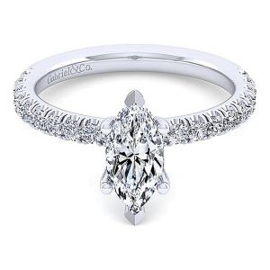 Gabriel 14 Karat Marquise Shape Diamond Engagement Ring ER13904M4W44JJ