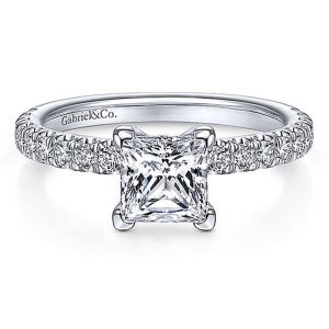 Gabriel 14K White Gold Diamond Engagement Ring ER13904S4W44JJ