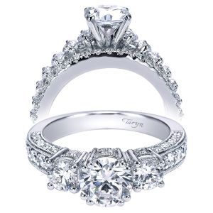 Taryn 14k White Gold Round Straight Engagement Ring TE4081W44JJ 