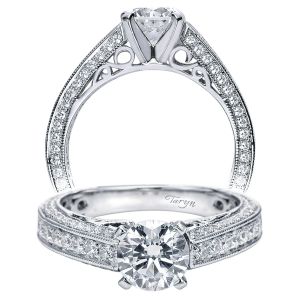 Taryn 14k White Gold Round Straight Engagement Ring TE4176W44JJ