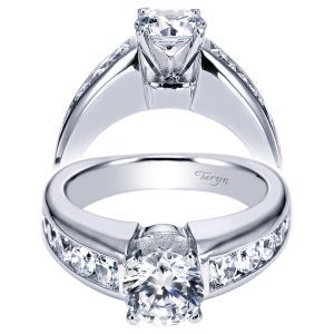 Taryn 14k White Gold Round Straight Engagement Ring TE4184W44JJ 