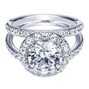 Gabriel 14 Karat Round Halo Engagement Ring ER4223W44JJ