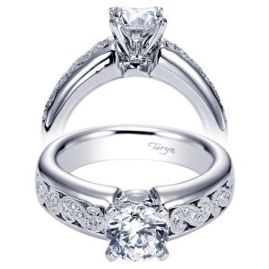 Taryn 14k White Gold Round Straight Engagement Ring TE5522W44JJ 