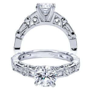 Taryn 14k White Gold Round Straight Engagement Ring TE5652W44JJ 