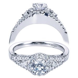 Taryn 14k White Gold Round Halo Engagement Ring TE6544W44JJ 