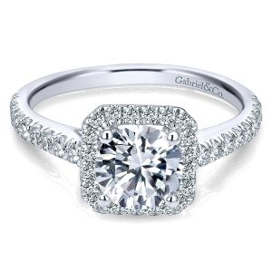 Gabriel - Margot 14 Karat Round Halo Engagement Ring ER7252W44JJ