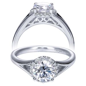 Taryn 14k White Gold Round Halo Engagement Ring TE7807W44JJ 