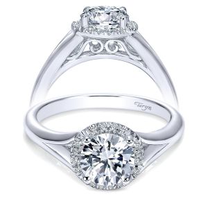 Taryn 14k White Gold Round Halo Engagement Ring TE7808W44JJ 