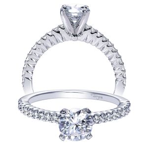 Taryn 14k White Gold Round Straight Engagement Ring TE7980W44JJ