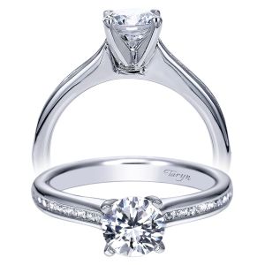 Taryn 14k White Gold Round Straight Engagement Ring TE7991W44JJ