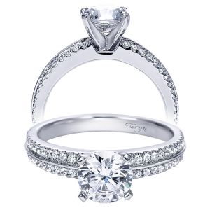 Taryn 14k White Gold Round Straight Engagement Ring TE8002W44JJ