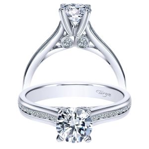 Taryn 14k White Gold Round Straight Engagement Ring TE8010W44JJ