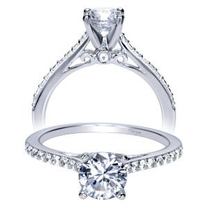 Taryn 14k White Gold Round Straight Engagement Ring TE8060W44JJ