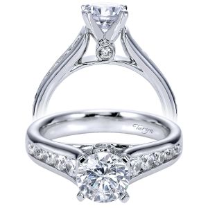 Taryn 14k White Gold Round Straight Engagement Ring TE8189W44JJ