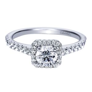 Gabriel - Margot 14 Karat Round Halo Engagement Ring ER8265W44JJ