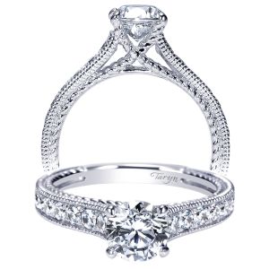 Taryn 14k White Gold Round Straight Engagement Ring TE8823W44JJ 