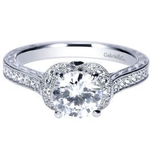 Gabriel 14 Karat Victorian Engagement Ring ER8857W44JJ