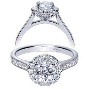 Taryn 14k White Gold Oval Halo Engagement Ring TE8932W44JJ