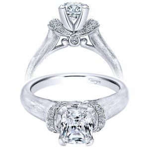 Taryn 14k White Gold Round Straight Engagement Ring TE9026W44JJ 