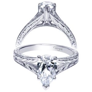 Taryn 14k White Gold Pear Shape Split Shank Engagement Ring TE9042W4JJJ