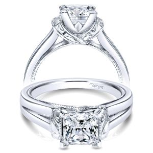 Taryn 14k White Gold Princess Cut Solitaire Engagement Ring TE9208W4JJJ 