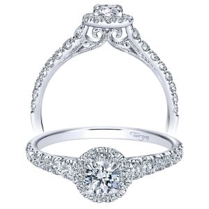 Taryn 14k White Gold Round Halo Engagement Ring TE98863W44JJ