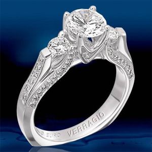 Verragio Platinum Euro Engagement Ring ENG-8048