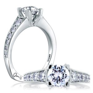 A.JAFFE Platinum Signature Engagement Ring MES441