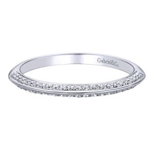 Gabriel 14 Karat Contemporary Wedding Band WB9494W44JJ